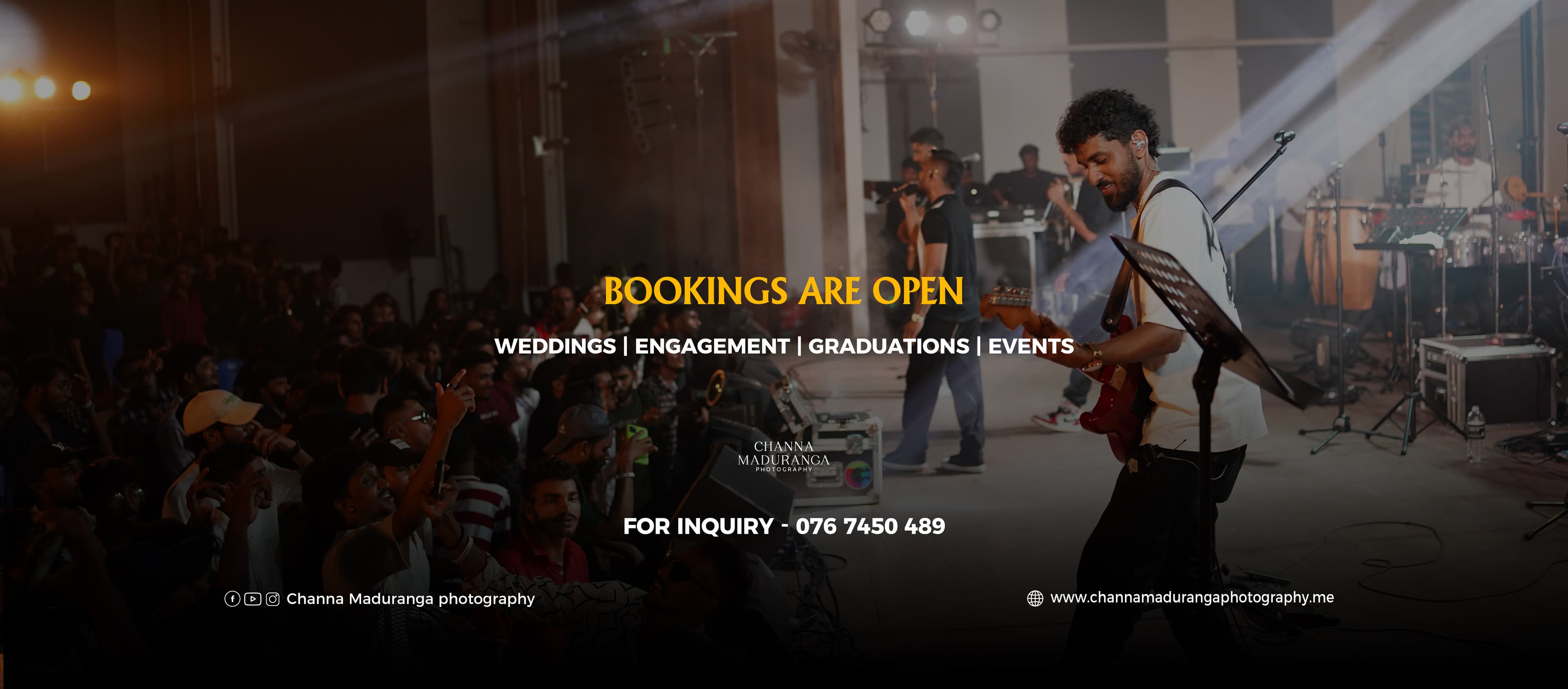 Book a photography session with Channa Maduranga